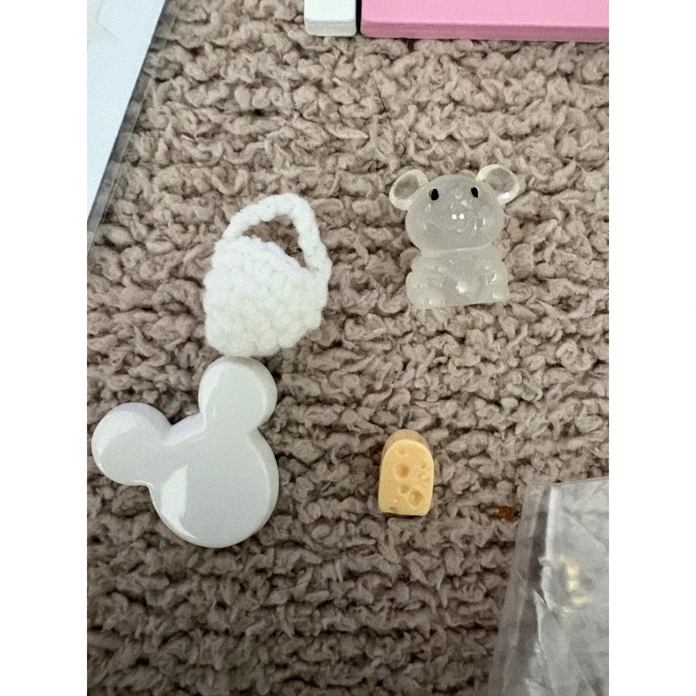 Que Kawaii Ratoncito Perez Tooth Fairy Door Set Pink Glow in the Dark w/ Ladder